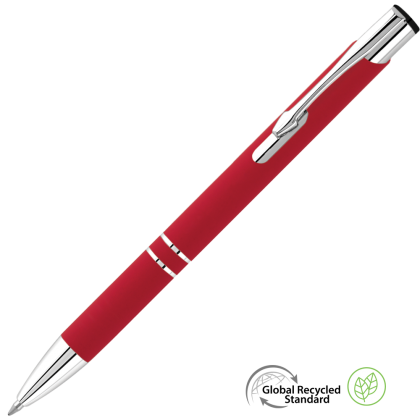 Electra Classic GRS Recycled Soft Feel Ballpoint Pen - Red