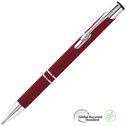 Electra Classic GRS Recycled Soft Feel Ballpoint Pen - Burgundy
