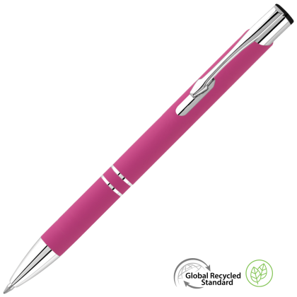 Electra Classic GRS Recycled Soft Feel Ballpoint Pen - Pink