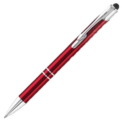 Electra-i Classic Metal Ballpoint Pen with Stylus - Red