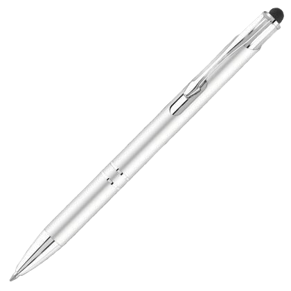 Electra-i Classic Metal Ballpoint Pen with Stylus - Silver
