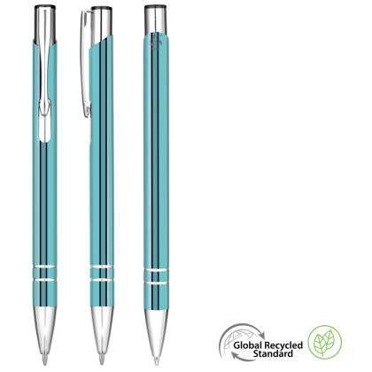 Electra GRS Recycled Metal Ballpoint Pen - Light Blue