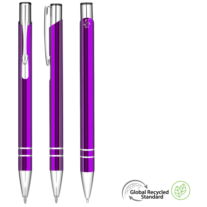 Electra GRS Recycled Metal Ballpoint Pen - Purple