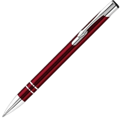 Electra Metal Ballpoint Pen - Red