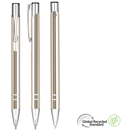 Electra GRS Recycled Metal Ballpoint Pen - Gold