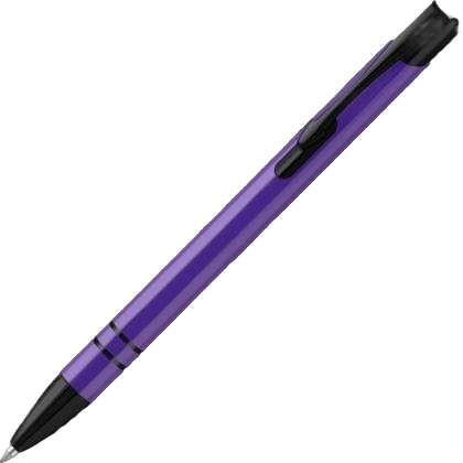 Electra Noir Metal Ballpoint Pen - Purple