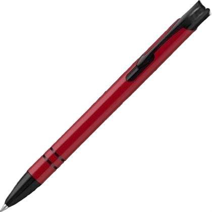 Electra Noir Metal Ballpoint Pen - Red