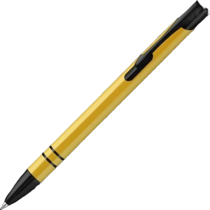 Electra Noir Metal Ballpoint Pen - Yellow