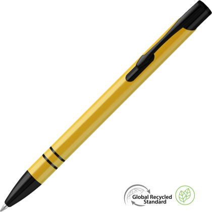 Electra Noir GRS Recycled Ballpoint Pen - Yellow
