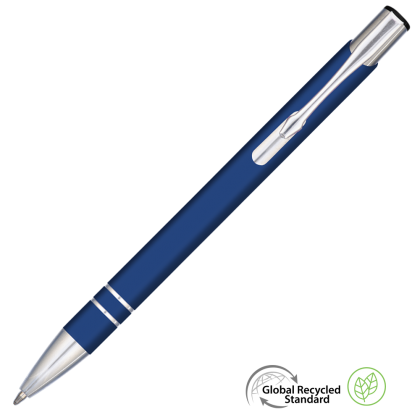 Electra GRS Recycled Soft Feel Metal Ballpoint Pen - Blue