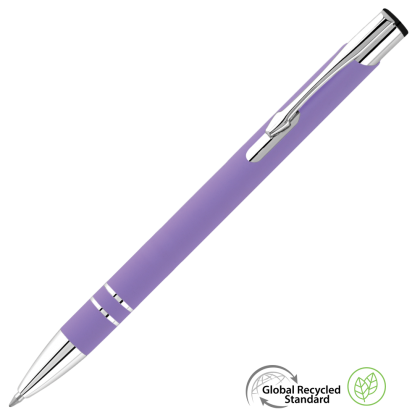 Electra GRS Recycled Soft Feel Metal Ballpoint Pen - Lilac