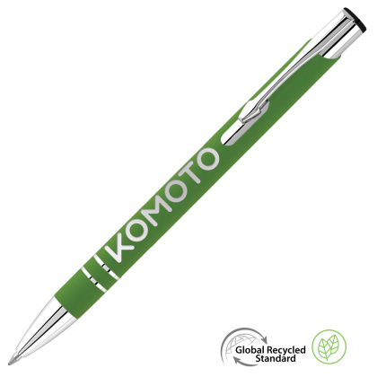 Electra GRS Recycled Soft Feel Metal Ballpoint Pen - Green