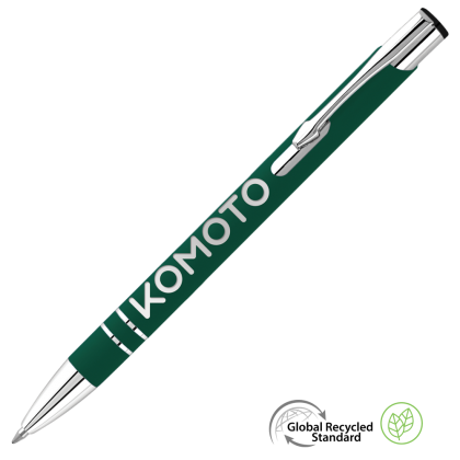 Electra GRS Recycled Soft Feel Metal Ballpoint Pen - Dark Green