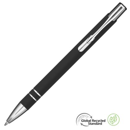 Electra GRS Recycled Soft Feel Metal Ballpoint Pen - Slate