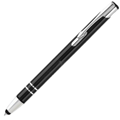Electra Metal Touch Stylus Ballpoint Pen - Black