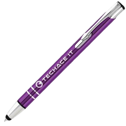 Electra Metal Touch Stylus Ballpoint Pen - Purple