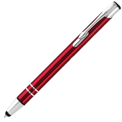 Electra Metal Touch Stylus Ballpoint Pen - Red