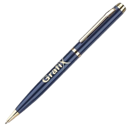 Envoy Metal Ballpoint Pen - Blue - Gold