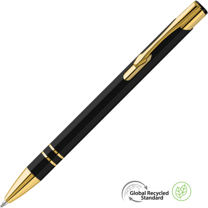 Electra Oro GRS Recycled Metal Ballpoint Pen - Black