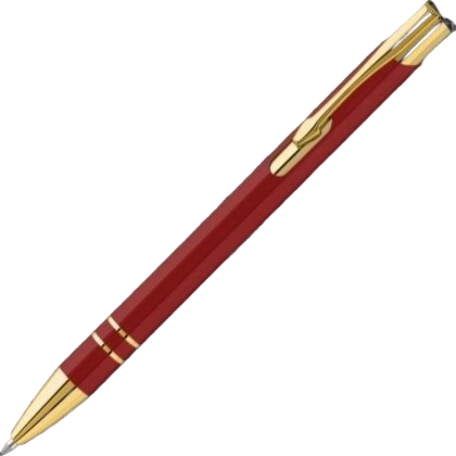 Electra Oro Metal Ballpoint Pen - Red