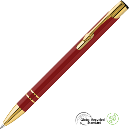 Electra Oro GRS Recycled Metal Ballpoint Pen - Red