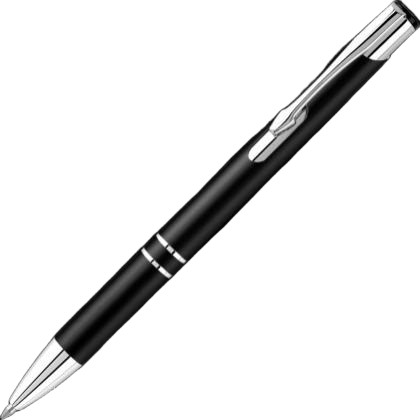 Electra Classic Satin Metal Ballpoint Pen - Black