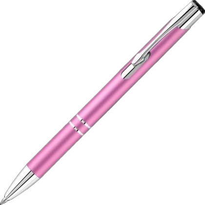 Electra Classic Satin Metal Ballpoint Pen - Pink