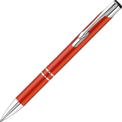 Electra Classic Satin Metal Ballpoint Pen - Orange
