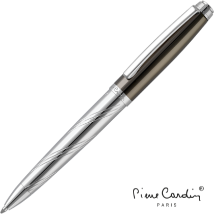 Pierre Cardin Biarritz Metal Ballpoint Pen - Gun Metal
