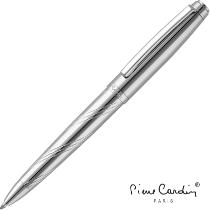 Pierre Cardin Biarritz Metal Ballpoint Pen - Silver