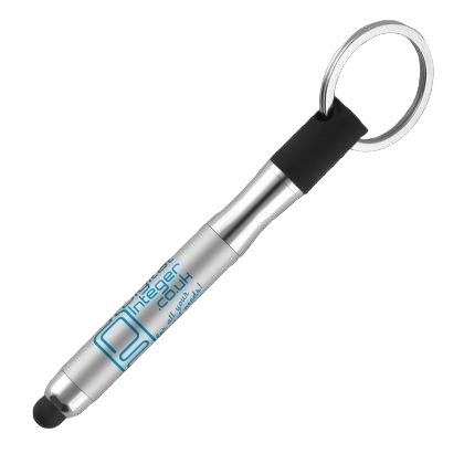 Key Touch Stylus Ballpoint Pen - Silver