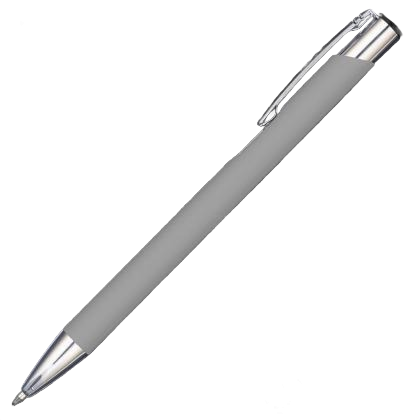 Mood GRS Recycled Soft feel Metal Ballpoint Pen - Cool Grey