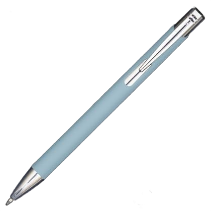 Mood GRS Recycled Soft feel Metal Ballpoint Pen - Pastel Light Blue