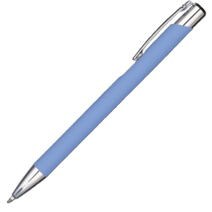 Mood GRS Recycled Soft feel Metal Ballpoint Pen - Pastel Dark Blue