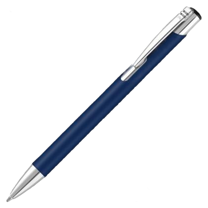 Mood GRS Recycled Soft feel Metal Ballpoint Pen - Navy Blue