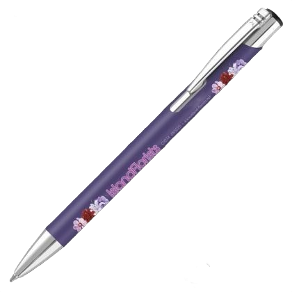 Mood GRS Recycled Soft feel Metal Ballpoint Pen - Purple