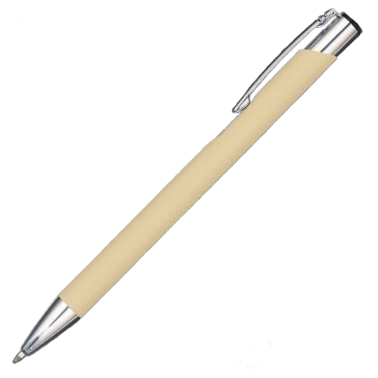 Mood GRS Recycled Soft feel Metal Ballpoint Pen - Pastel Yellow