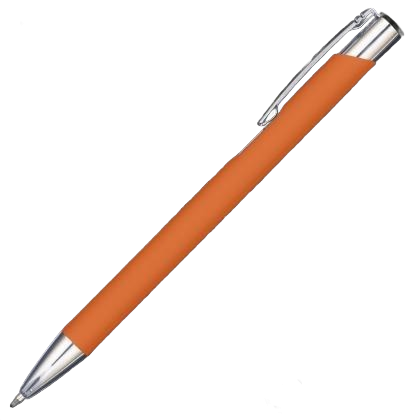 Mood GRS Recycled Soft feel Metal Ballpoint Pen - Orange