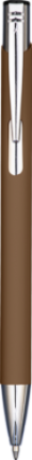 Mood Soft Feel Metal Ballpoint Pen - Brown