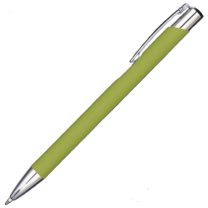 Mood GRS Recycled Soft feel Metal Ballpoint Pen - Lime Green