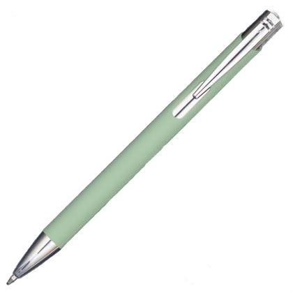 Mood GRS Recycled Soft feel Metal Ballpoint Pen - Pastel Green