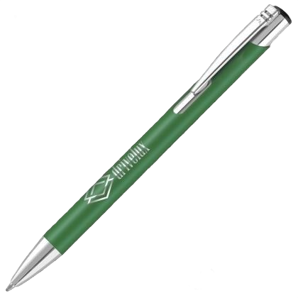Mood GRS Recycled Soft feel Metal Ballpoint Pen - Green