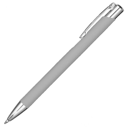 Mood GRS Recycled Soft feel Metal Ballpoint Pen - Silver