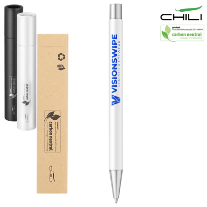 Par Soft Feel Recycled Metal Ballpoint Pen by Chili - White