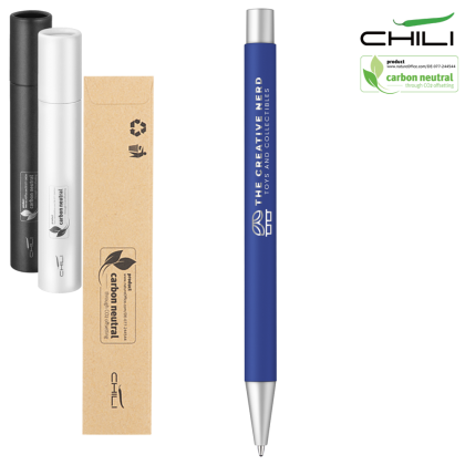 Par Soft Feel Recycled Metal Ballpoint Pen by Chili - Blue