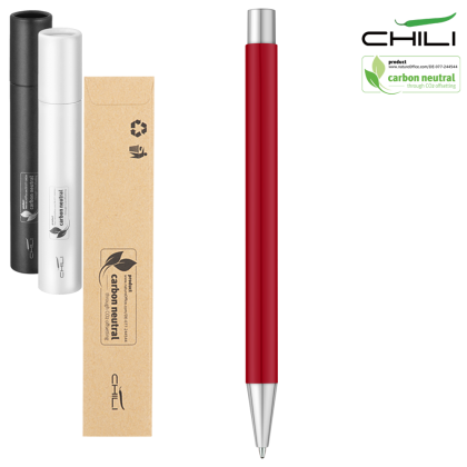 Par Soft Feel Recycled Metal Ballpoint Pen by Chili - Red
