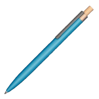 Second-Life GRS Recycled Metal Ballpoint Pen - Light Blue