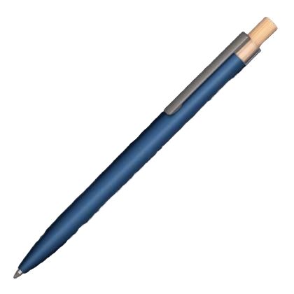 Second-Life GRS Recycled Metal Ballpoint Pen - Navy Blue