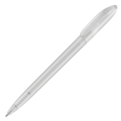 Supersaver Twist Frost Ballpoint Pen - White