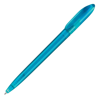 Supersaver Twist Frost Ballpoint Pen - Light Blue